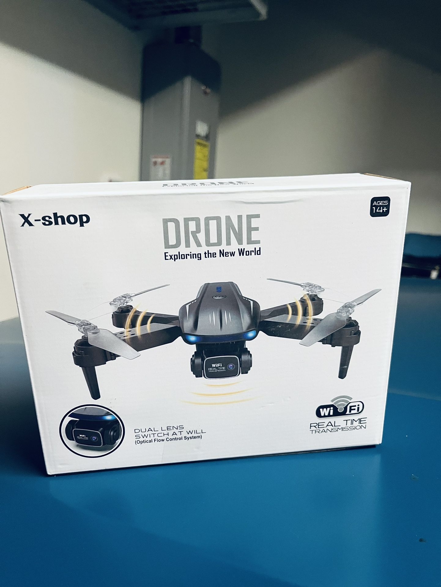 Brand new Drone with REAL WIFI TRANSMISSION Camera 1080P HD, FPV Drones with 2 Batteries,