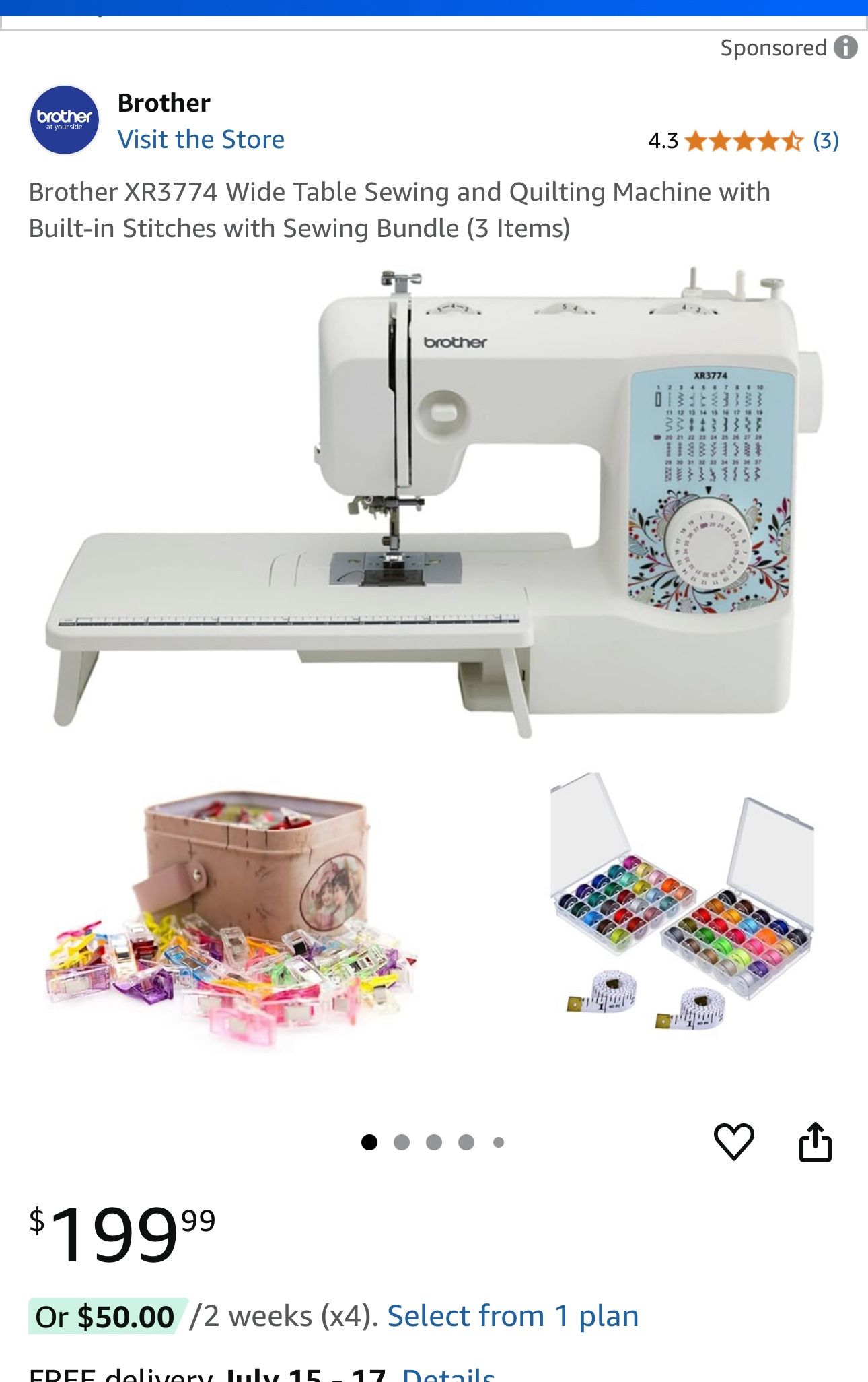 New Brother Sewing Machine