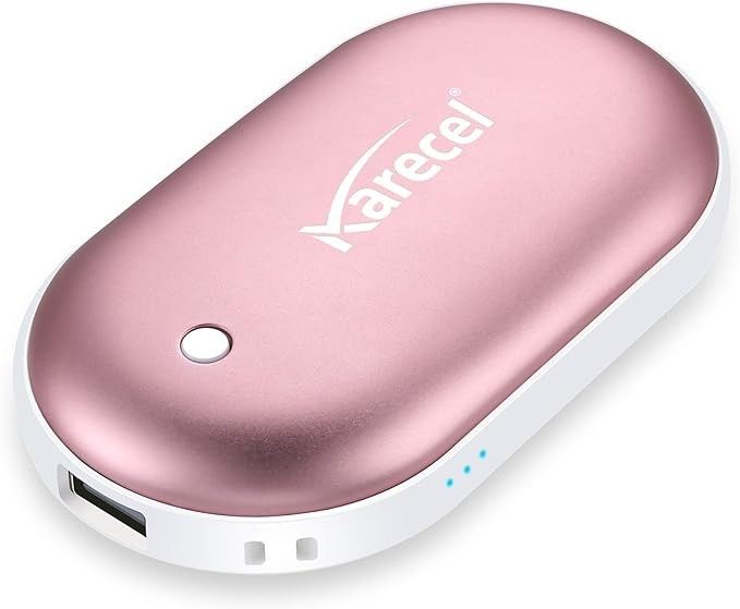 Dual Use: Rechargeable Hand Warmer, 5200mAh Double-Sided Instant Heating Electric Hand Warmer Power Bank, Up to 11Hrs, USB Portable Handwarmer Pocket