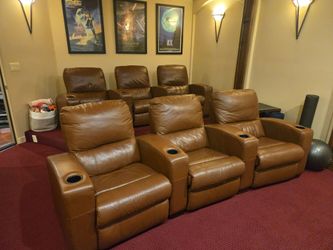 6 movie theatre seats