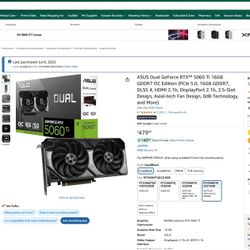 ASUS 5060 Ti 16GB