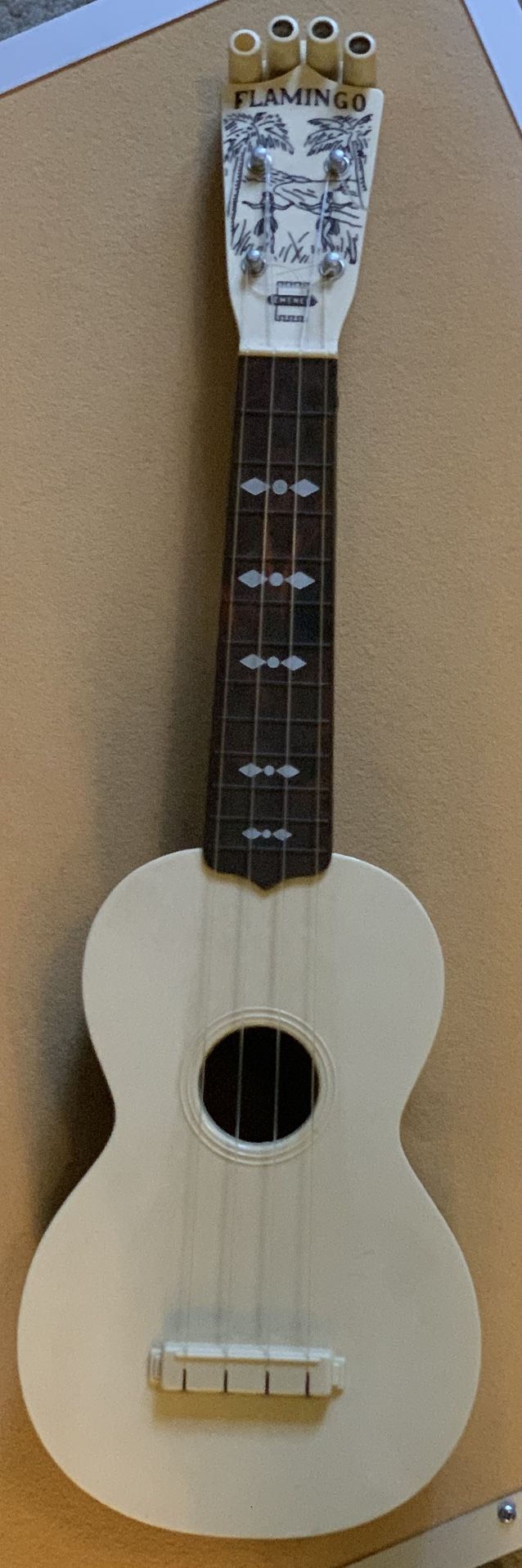 Vintage 1950’s Emenee Flamingo Ukulele