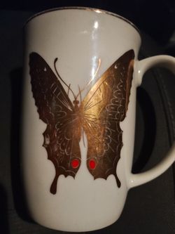 24 K Vintage Hand Painted Hand Craftsmanship Cup  By Takahashi In San Francisco 