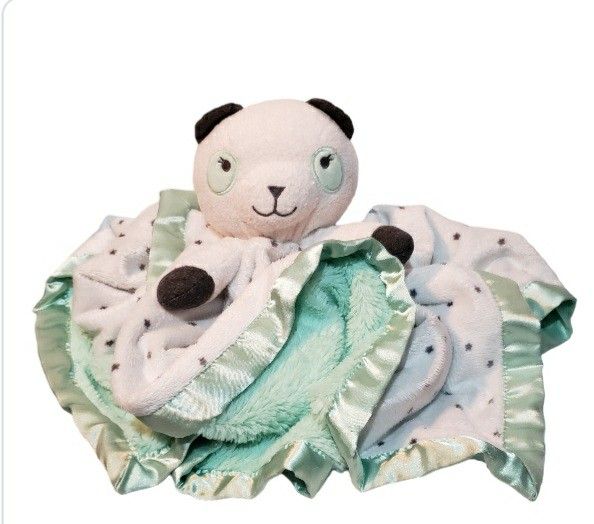 lovey/security blanket mint green blanket bear 29"