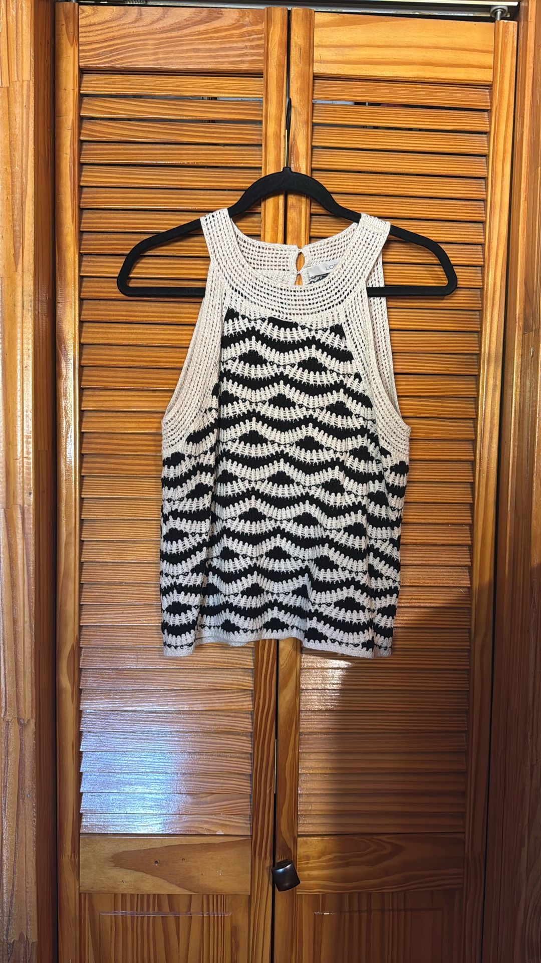 LOFT crochet knit top
