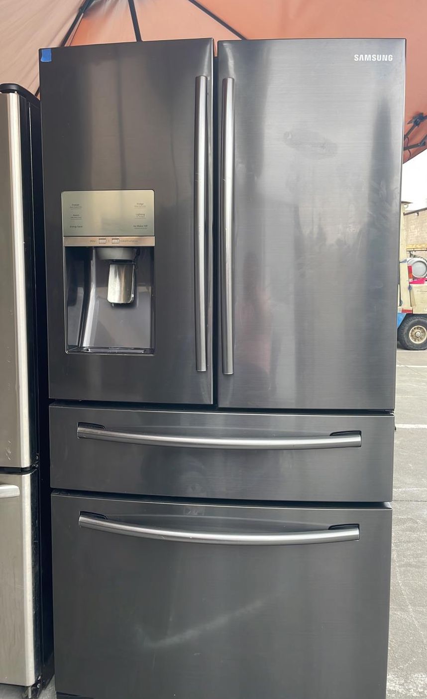 Samsung 4 Door Counter Depth Black Refrigerator Fridge