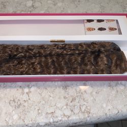 20 Inch Natural Blonde Luxy Curly Ponytail Hair Extension 