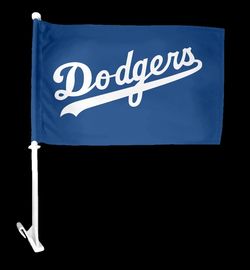Dodgers Car Flag