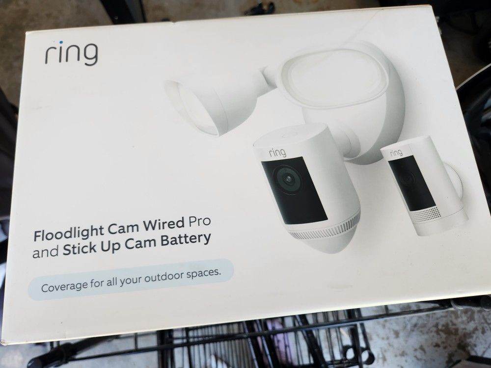 Ring FLoodlight Cam Wired Pro and Stick Up Cam Battery