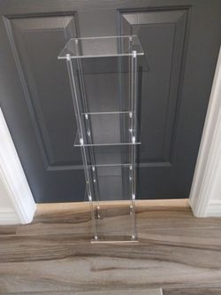 Acrylic  4 tier. 30" tall x 8" w x 8" depths