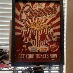 Cinema Ticket sign
