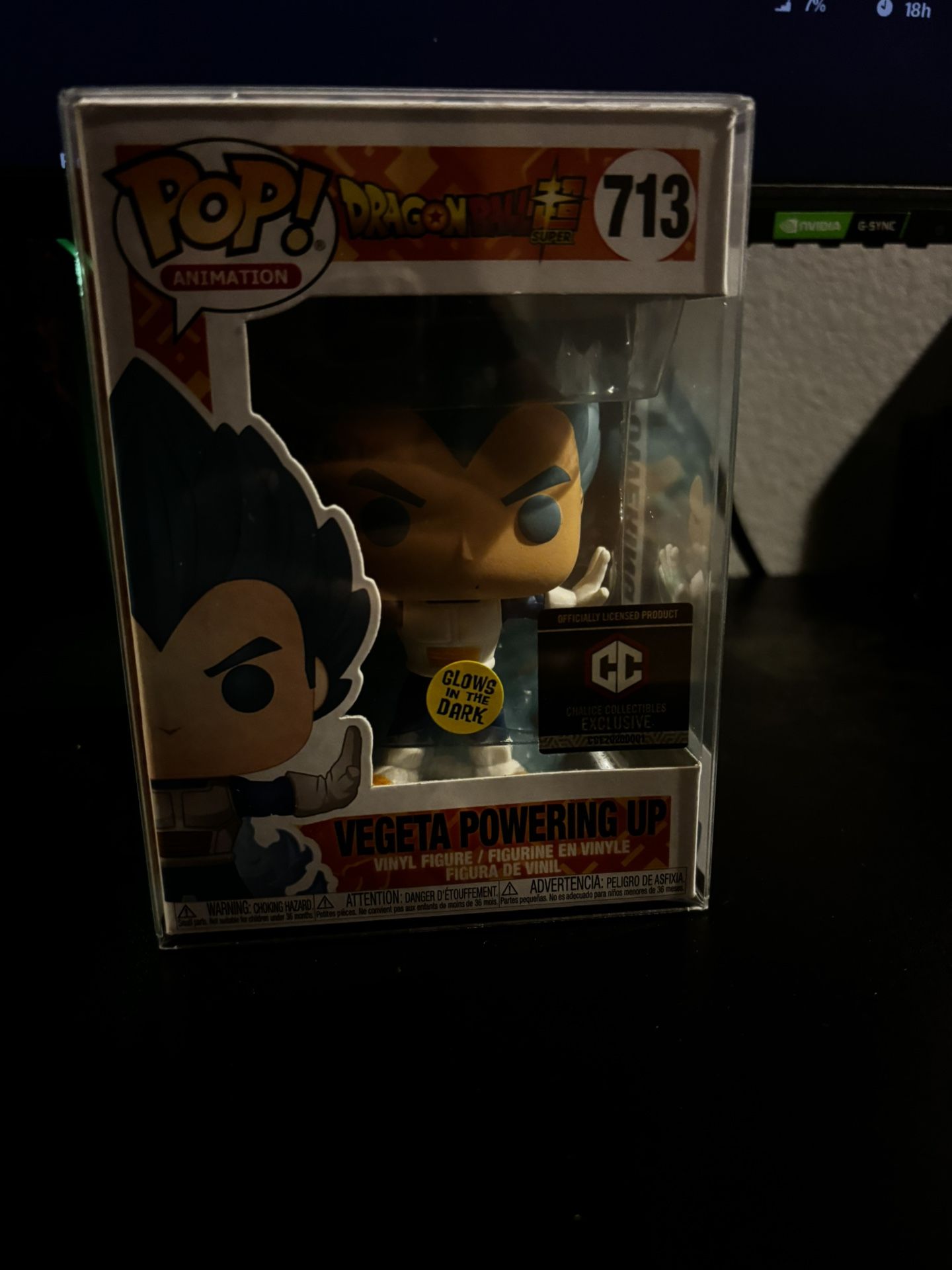 Vegeta powering up funko