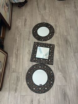 Metal mirror set
