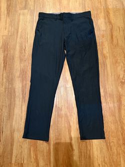Tailor Vintage Mens 36x30 Luxe Performance Tech Pants Black Canaan Slim Stretch