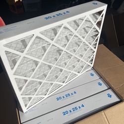 20x25x4 MERV 8 Pleated Air Filter 5 Pack Brand New 40P1 R12347 HVAC