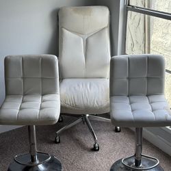 LUXURY COMPUTER CHAIR AND BAR STOOLS