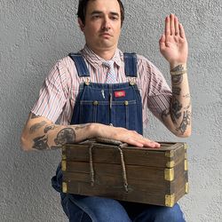 Vintage Squirrel Coffin