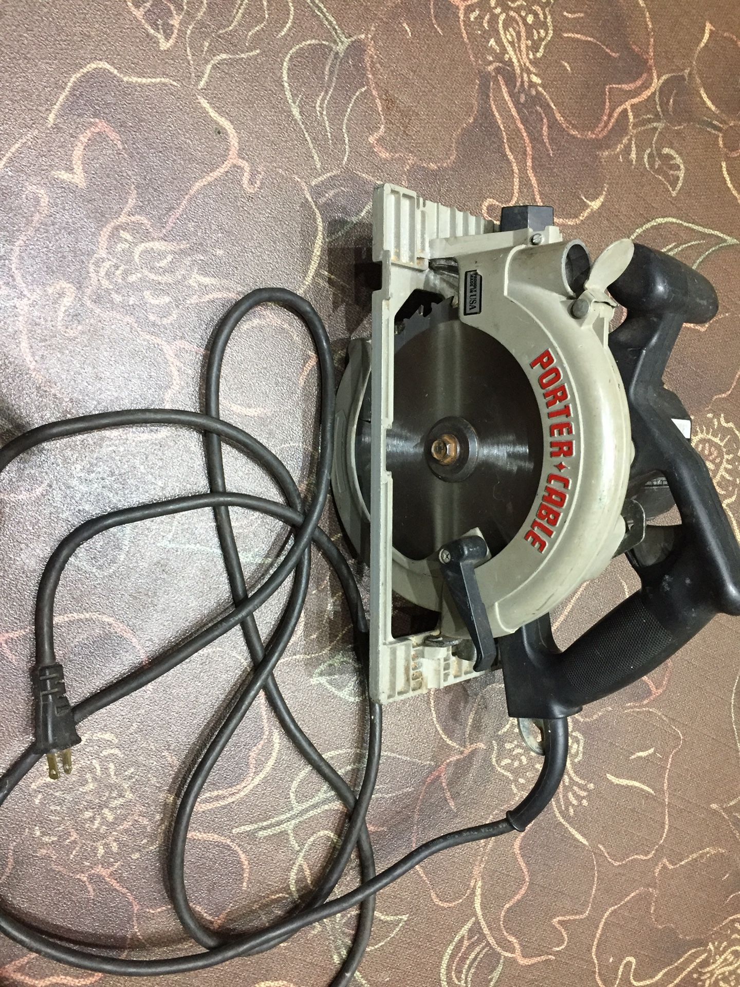 Porter Cable 743 circular saw, left-side blade, heavy duty