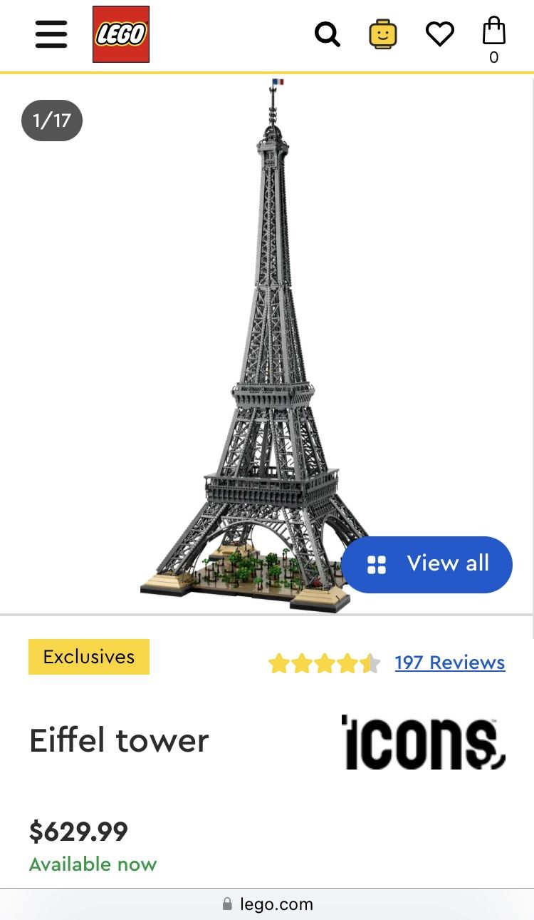 Lego Eiffel Tower