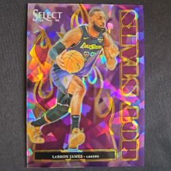 2025 Panini Select Lebron James #8 Purple ICE  Color Match Numbered 74/75 Fresh Out The Pack