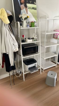 White Metal Shelf
