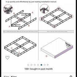 California King Metal Boxspring 