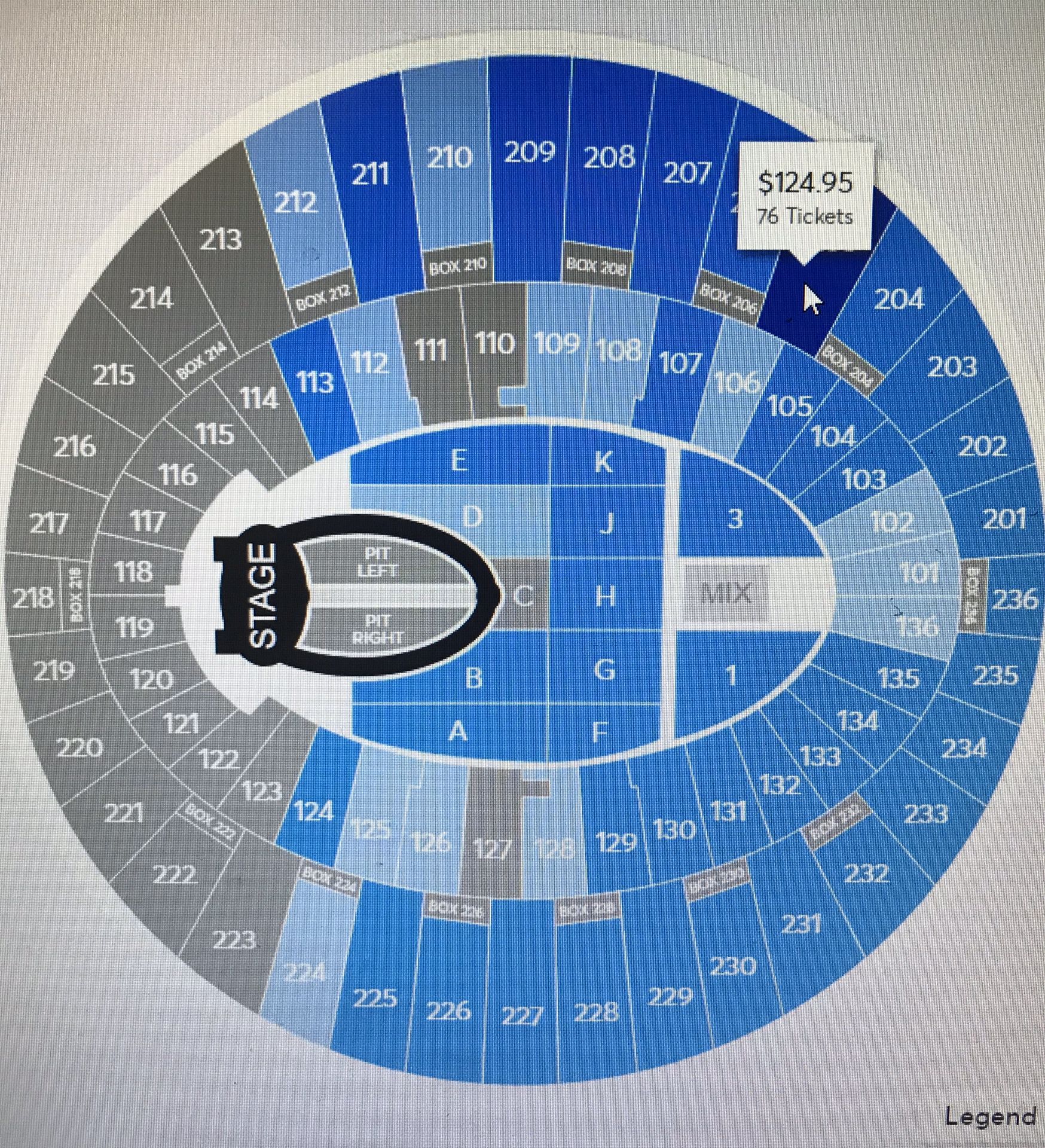 (2 )Ariana grande Tickets hard tickets