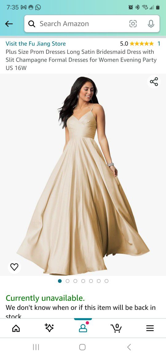 NEW Beautiful Prom/wedding/Event Dress Size 16 with Pockets