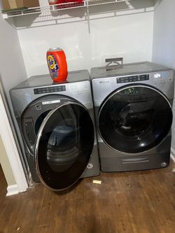 Washer and dryer front loader side or stacked