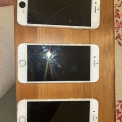 Apple I Phones- 2 iPhone 6 And 1 iPhone 5