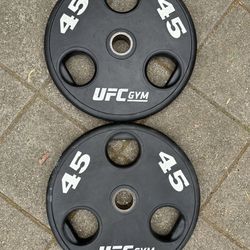 UFC Gym Olympic Weights 45lbs Set $100 Firm
