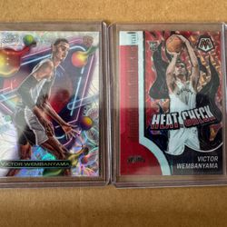 Victor Wembanyama Rookie 2 Card Lot Sale