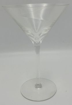 Modern Swirl Design Martini Glass