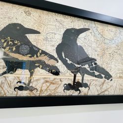 Crow Mixed Media Art