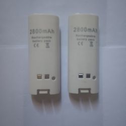 2 Nintendo Wii Rechargeable Batteries 