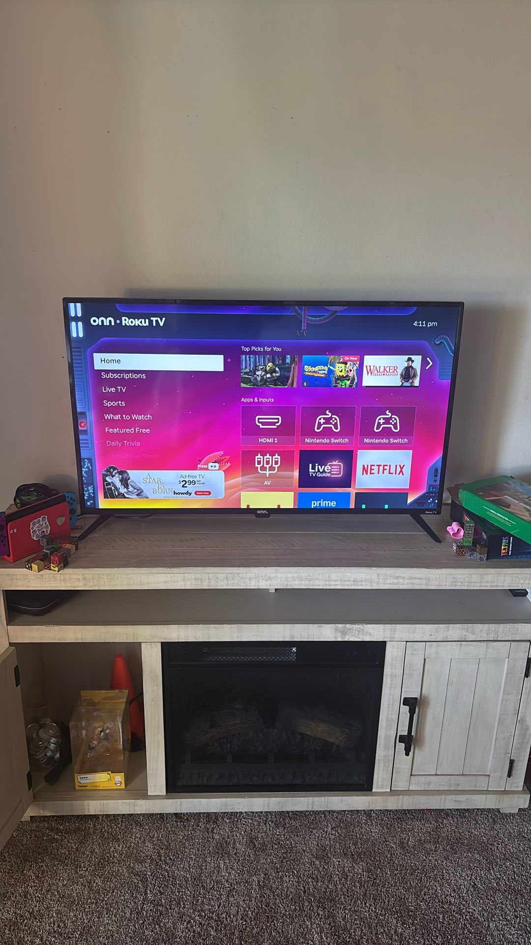 43” Onn Roku Tv