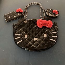 Brand New Hello Kitty Purse And Wallet And Coin Purse