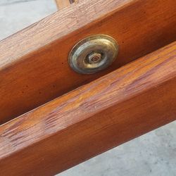 20 Ft Vintage Wood Extension Ladder - Type I Industrial