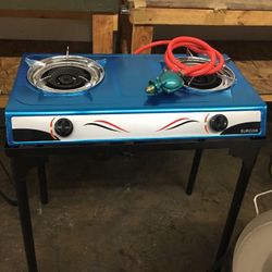 2Burners propane outdoors stove new $65