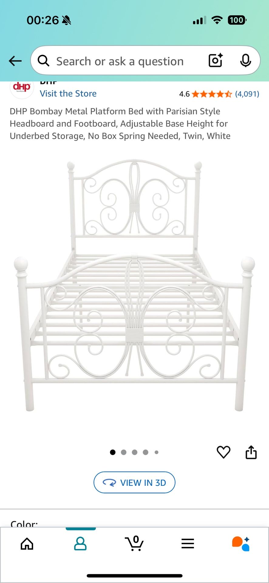 Twin Size Bed