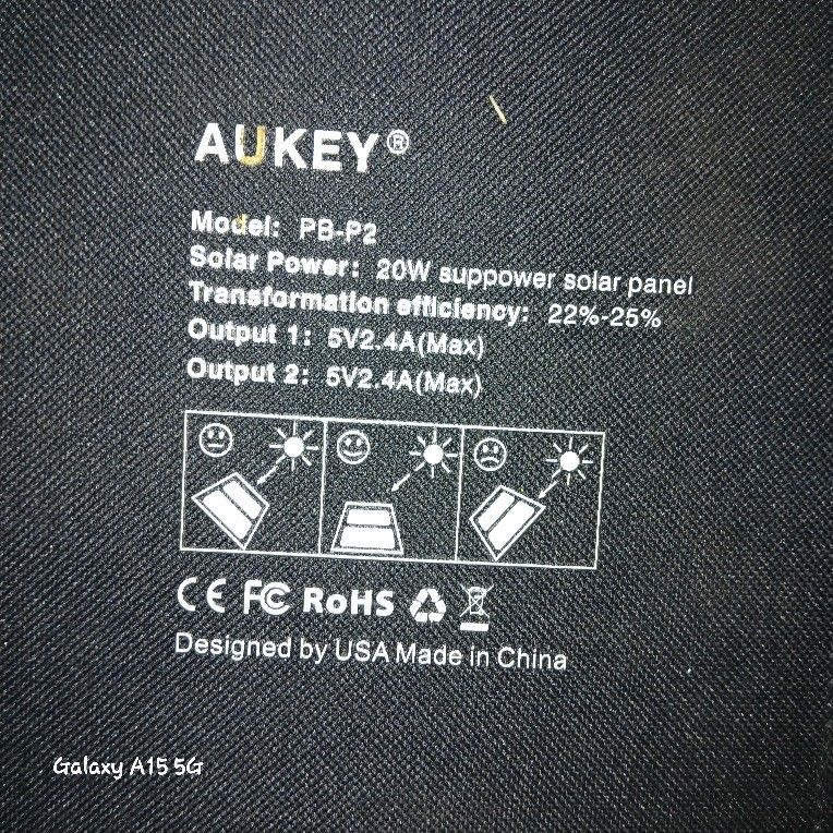 Aukey Solar Panel 