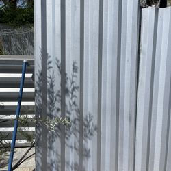 Silver Fencing Panels (zinc) 80”x 40” as-is Set-of-2