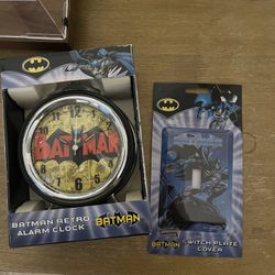 Batman Alarm Clock And Switch Plate 