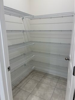 Brand new kitchen pantry closet maid shelving