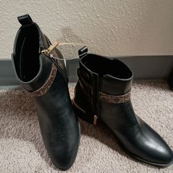 Women's Calvin Klein Buckle Strap Booties (New)