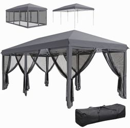 Outsunny 10' x 20' Pop Up Canopy Tent with Netting