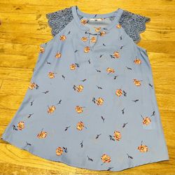 Maurices, Light Blue Dress Shirt, Size Small
