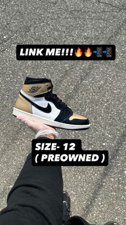 Jordan Gold Toe 1s Size 12