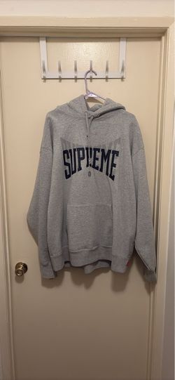 Supreme Arc Logo Pullover Hoodie Grey