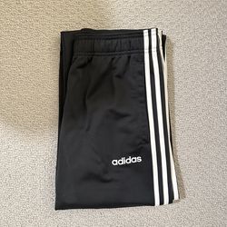 Adidas 3-Stripes Track Pants Straight Leg (Black S)